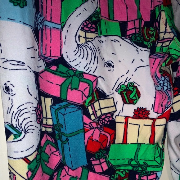 LuLaRoe OS White Elephant Holiday Leggings-Hard To Find (Unicorn) - Picture 1 of 3